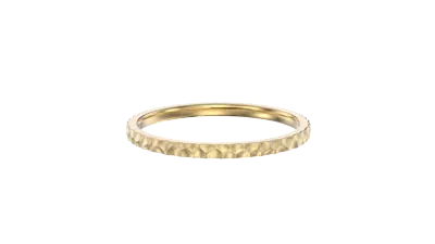 Hammered Brushed Stackable Band (1.5mm)