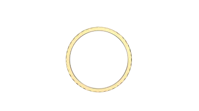 Hammered Brushed Stackable Band (1.5mm)