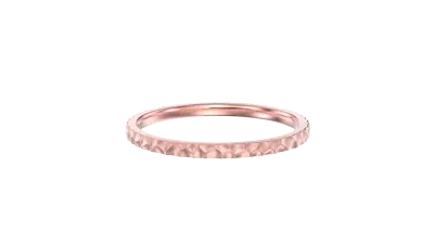 Hammered Brushed Stackable Band (1.5mm)