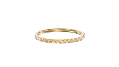 Hammered Brushed Stackable Band (1.5mm)