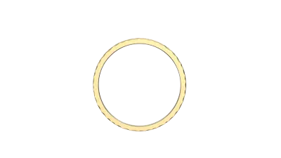 Hammered Brushed Stackable Band (1.5mm)