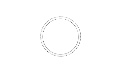 Hammered Brushed Stackable Band (1.5mm)