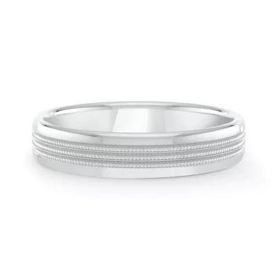 Triple Milgrain Band (4mm)