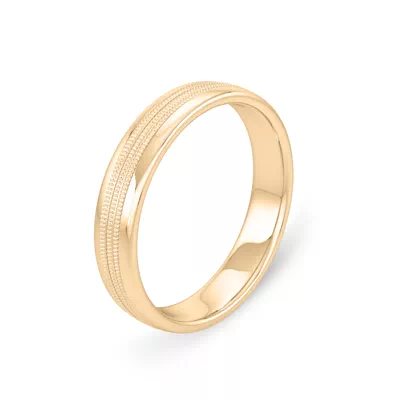 Triple Milgrain Band (4mm)