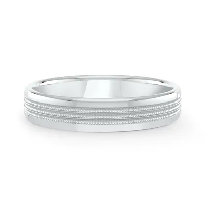 Triple Milgrain Band (4mm)