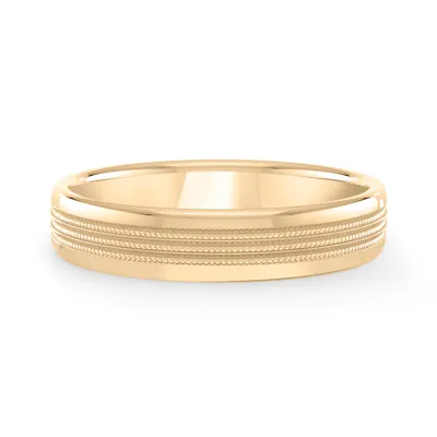 Triple Milgrain Band (4mm)