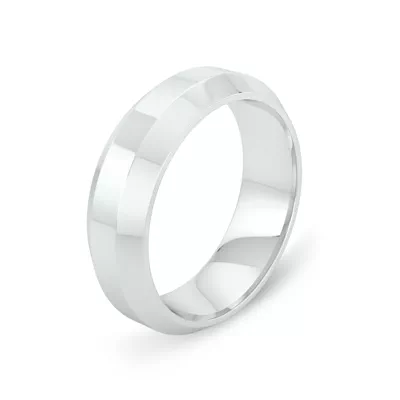 Bold Faceted Band (6mm)