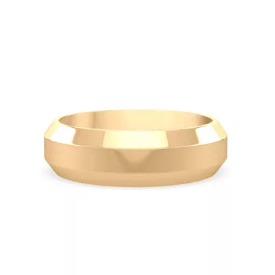 Bold Faceted Band (6mm)