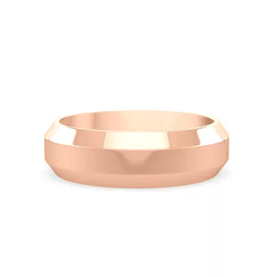 Bold Faceted Band (6mm)