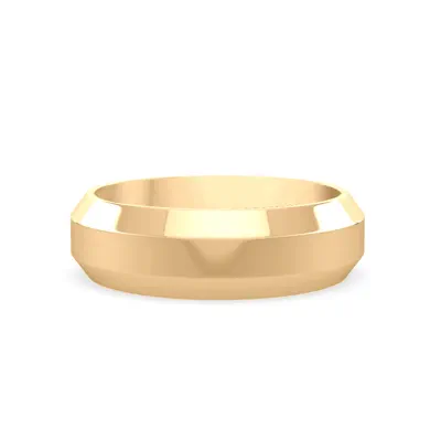 Bold Faceted Band (6mm)