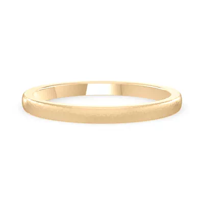 Hammered Satin Dome Comfort Fit Band (2mm)