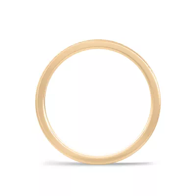 Hammered Satin Dome Comfort Fit Band (2mm)