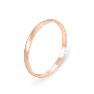 Hammered Satin Dome Comfort Fit Band (2mm)