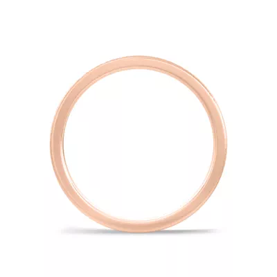 Hammered Satin Dome Comfort Fit Band (2mm)