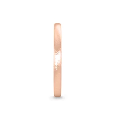 Hammered Satin Dome Comfort Fit Band (2mm)