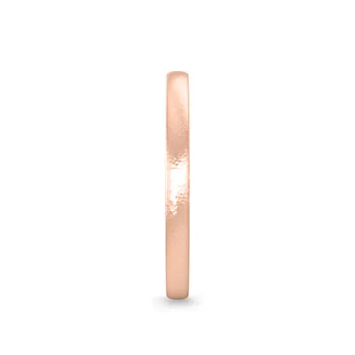 Hammered Satin Dome Comfort Fit Band (2mm)