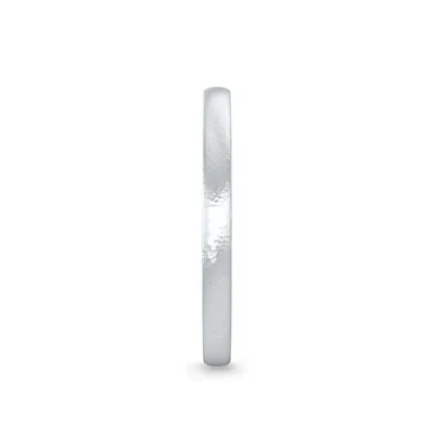Hammered Satin Dome Comfort Fit Band (2mm)