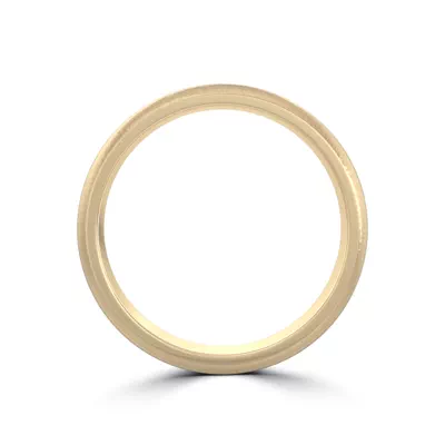 Hammered Satin Dome Comfort Fit Band (5mm)