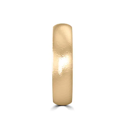Hammered Satin Dome Comfort Fit Band (5mm)