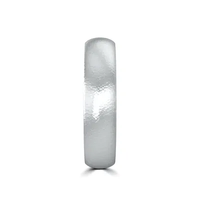 Hammered Satin Dome Comfort Fit Band (5mm)