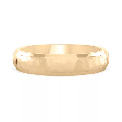Hammered Matte Center Comfort Fit Band (4mm)