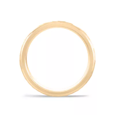 Hammered Matte Center Comfort Fit Band (4mm)