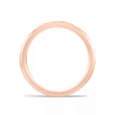 Hammered Matte Center Comfort Fit Band (4mm)