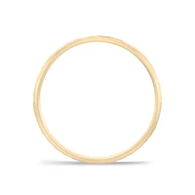 Hammered Matte Center Comfort Fit Band (4mm)