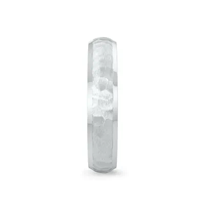 Hammered Matte Center Comfort Fit Band (4mm)