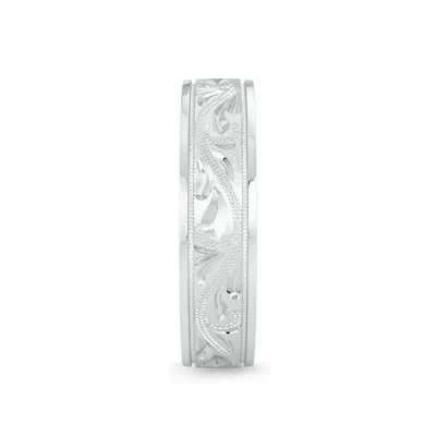 Hand Engraved Scroll Band (6mm)