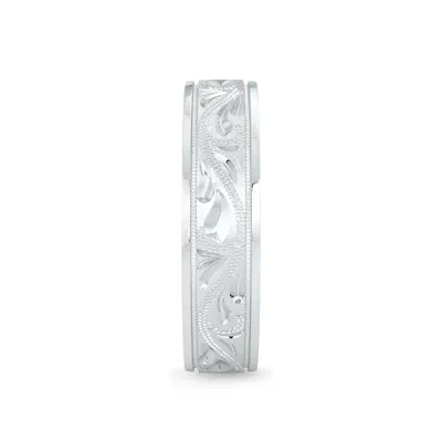 Hand Engraved Scroll Band (6mm)