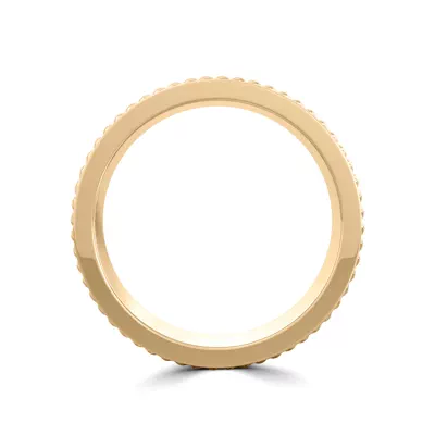 Matte Center Rope Edge Comfort Fit Band (8mm)