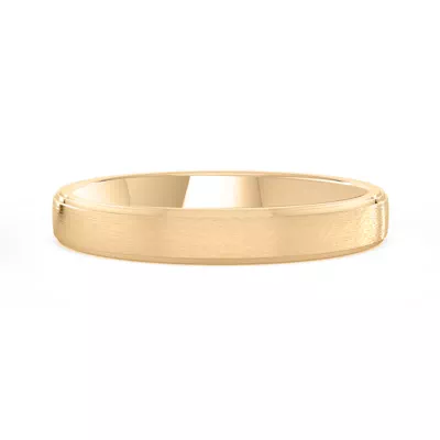 Matte Double Step Edge Comfort Fit Band (3mm)