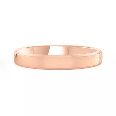 Matte Double Step Edge Comfort Fit Band (3mm)