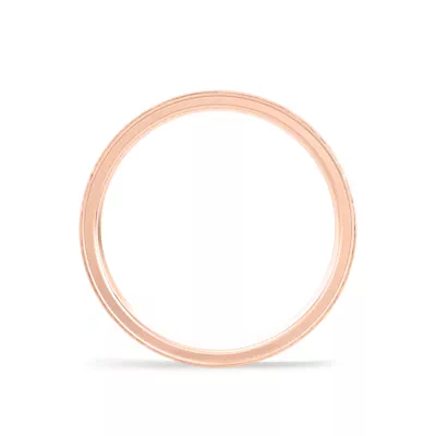 Matte Double Step Edge Comfort Fit Band (3mm)