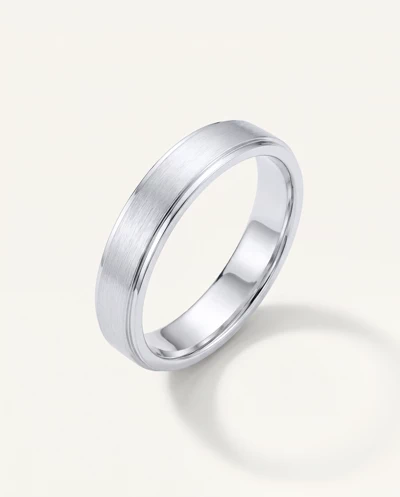 Matte Double Step Edge Comfort Fit Band (3mm)