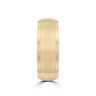 Matte Double Step Edge Comfort Fit Band (6mm)