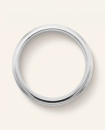 Matte Double Step Edge Comfort Fit Band (6mm)