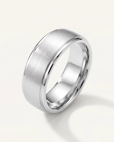 Matte Double Step Edge Comfort Fit Band (6mm)