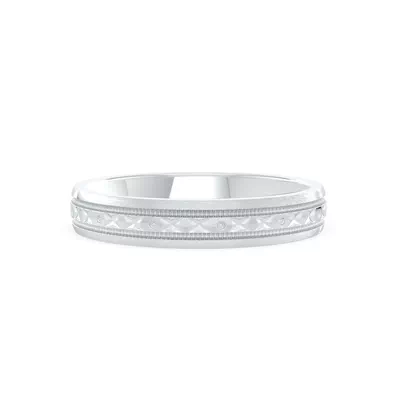 Geometric Milgrain Band (3.5mm)
