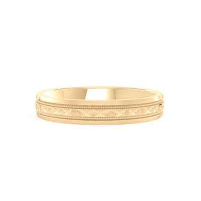Geometric Milgrain Band (3.5mm)