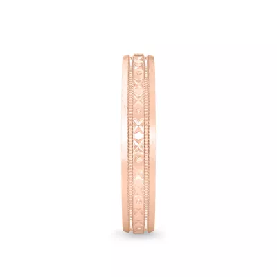 Geometric Milgrain Band (3.5mm)