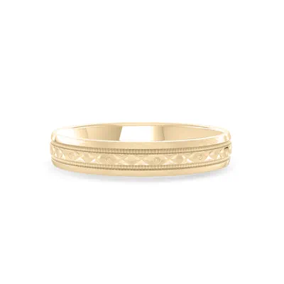 Geometric Milgrain Band (3.5mm)
