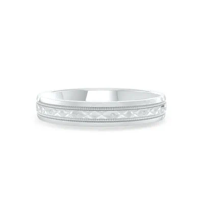 Geometric Milgrain Band (3.5mm)