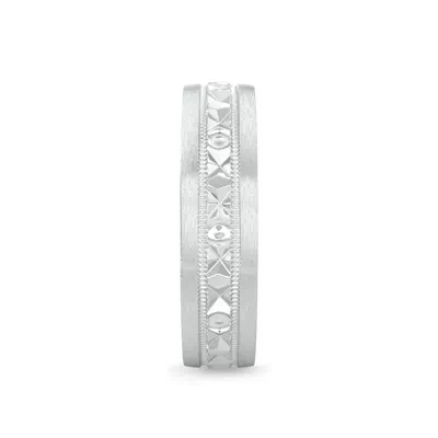 Geometric Milgrain Band (6mm)