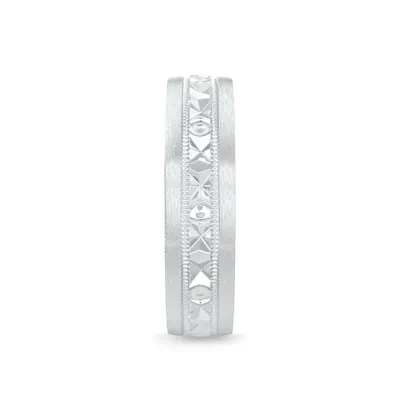 Geometric Milgrain Band (6mm)
