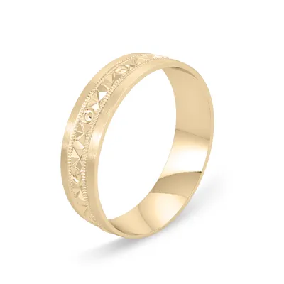 Geometric Milgrain Band (6mm)