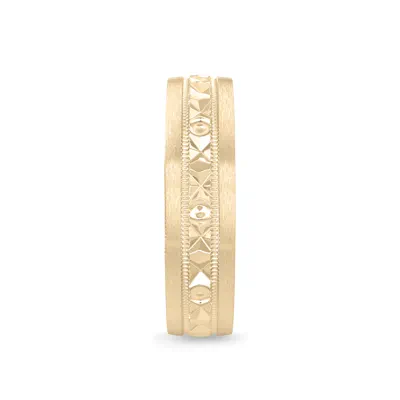 Geometric Milgrain Band (6mm)