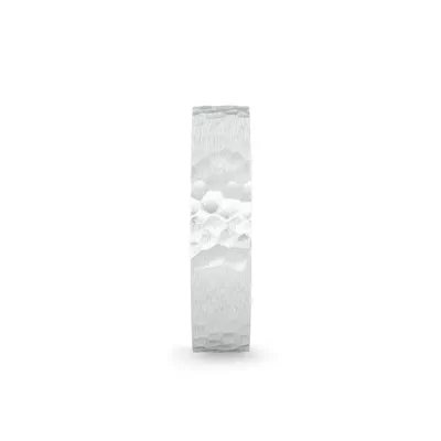 Hammered Satin Flat Comfort Fit Band (4mm)