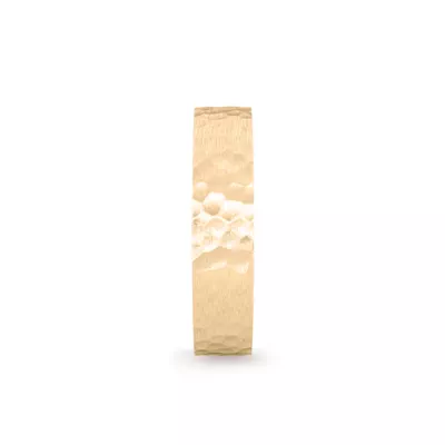 Hammered Satin Flat Comfort Fit Band (4mm)